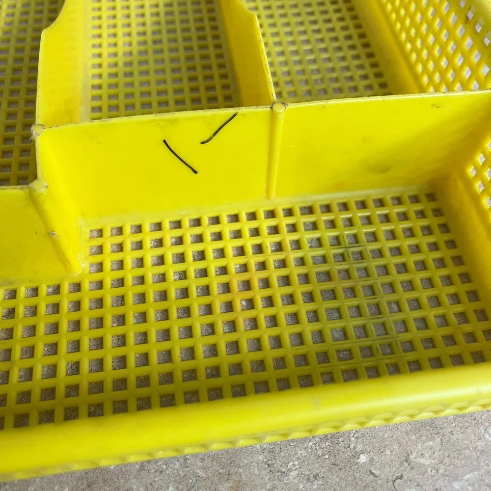 Yellow Plastic Cutlery and Utensil Drawer Organizer